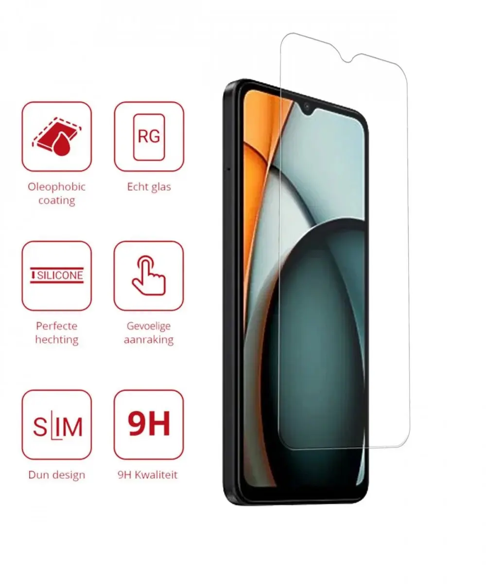 Rosso Screen Protector Xiaomi Redmi A3 - 9H Tempered Glass - afbeelding 6 van 6