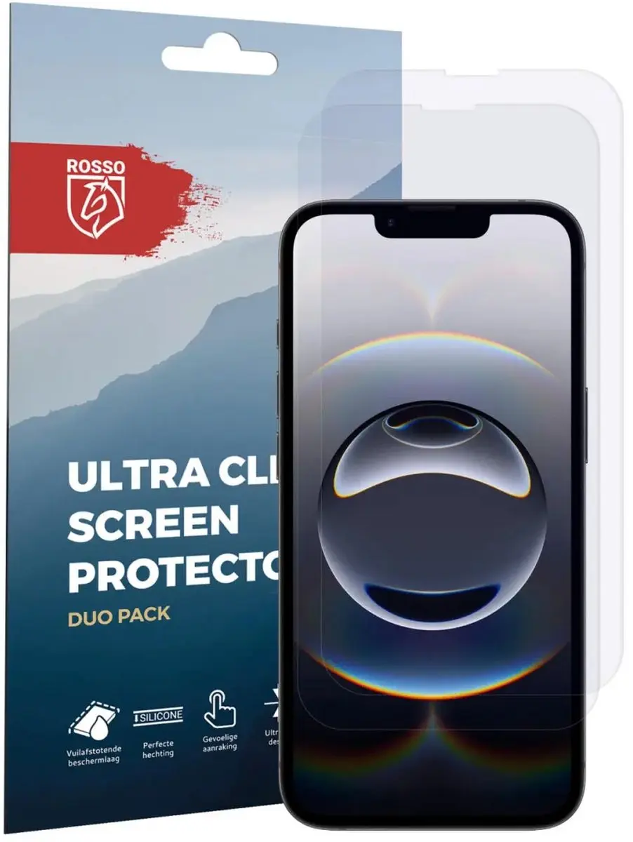 Rosso Screen Protector iPhone 16e/17e - 2 Stuks - Ultra Clear