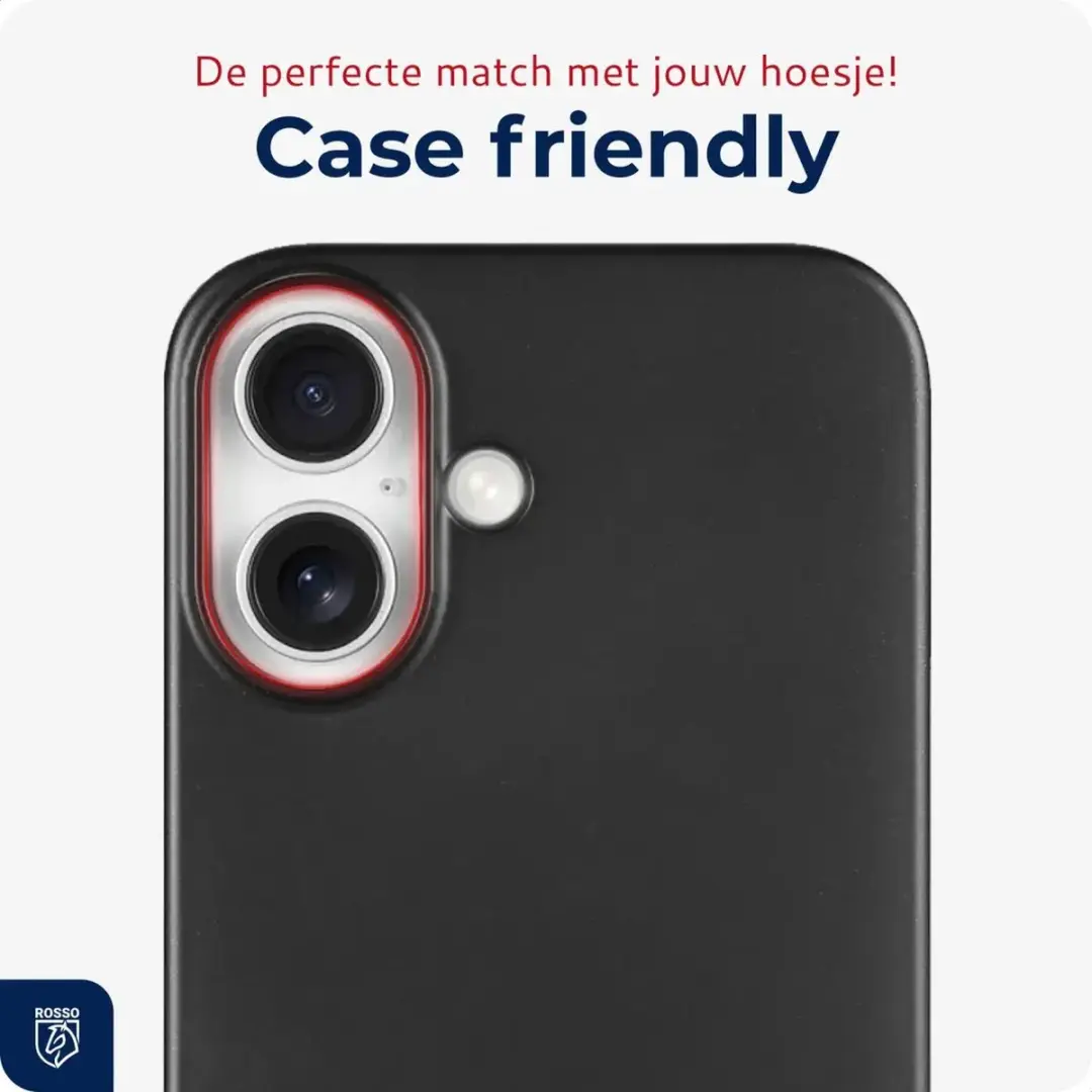 Rosso Camera Protector iPhone 16/16 Plus - Ultra Dun Glas - Transparant - afbeelding 6 van 6