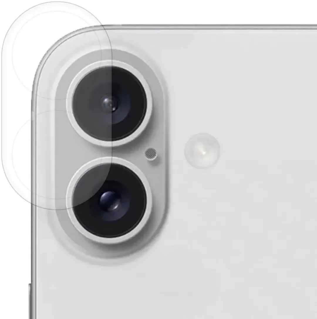 Rosso Camera Protector iPhone 16/16 Plus - Ultra Dun Glas - Transparant