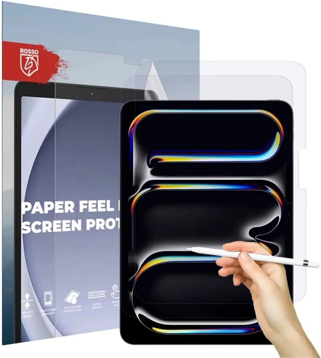 Rosso Screen Protector 193031 iPad Pro 11 (2024) - 2 Stuks - Transparant