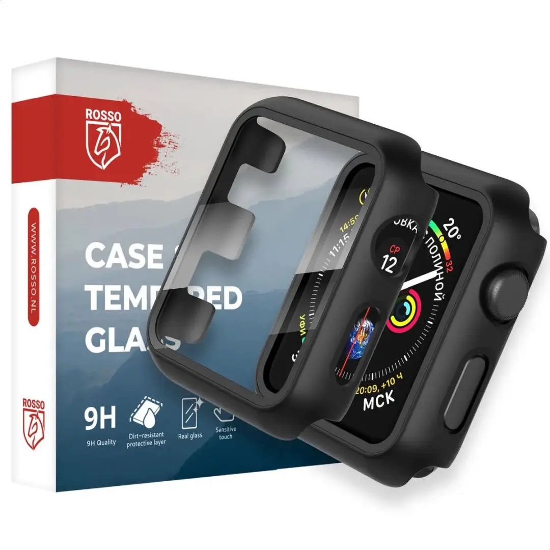Rosso Tempered Glass voor Apple Watch 45mm