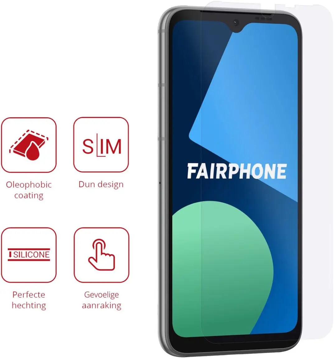 Rosso Screen Protector FairPhone 4 - 2 Stuks - Ultra Clear TPU