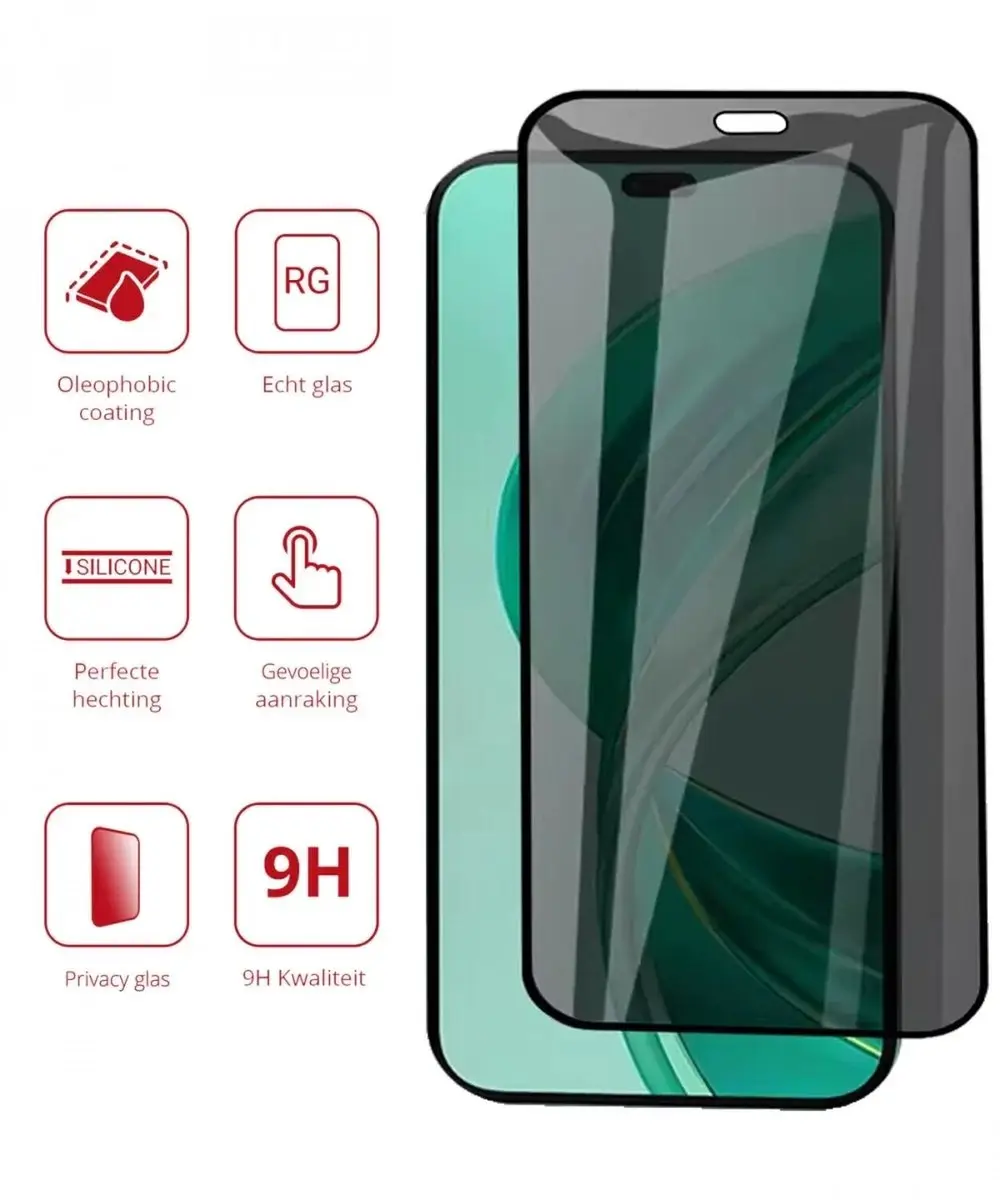 Rosso Privacy Screen Protector Honor 200 Lite - 9H Glas - Case Friendly