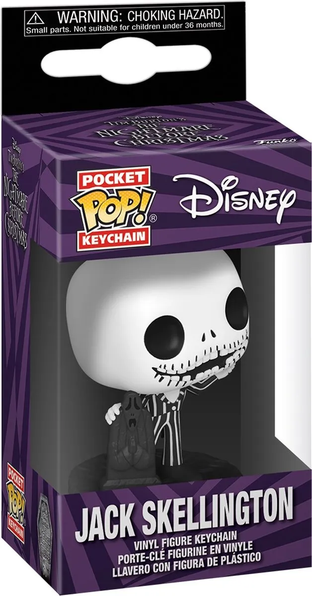 Funko Pocket Pop! Keychain Jack Skellington - 30th Anniversary - Veelkleurig