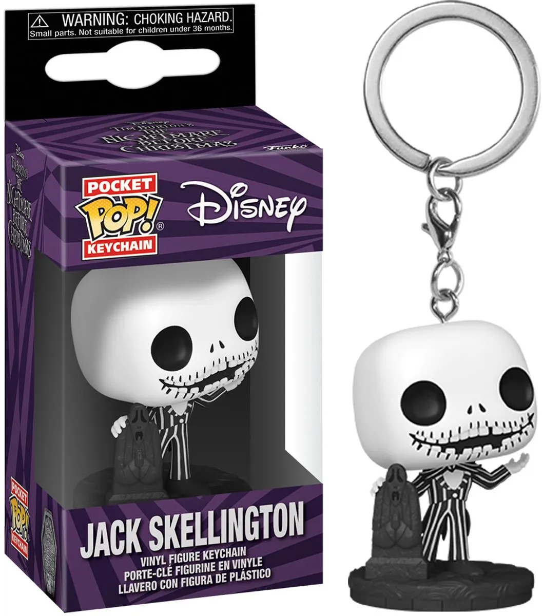 Funko Pocket Pop! Keychain Jack Skellington - 30th Anniversary - Veelkleurig