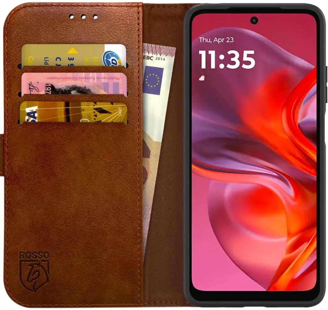 Rosso Element Wallet Book Case Moto E15