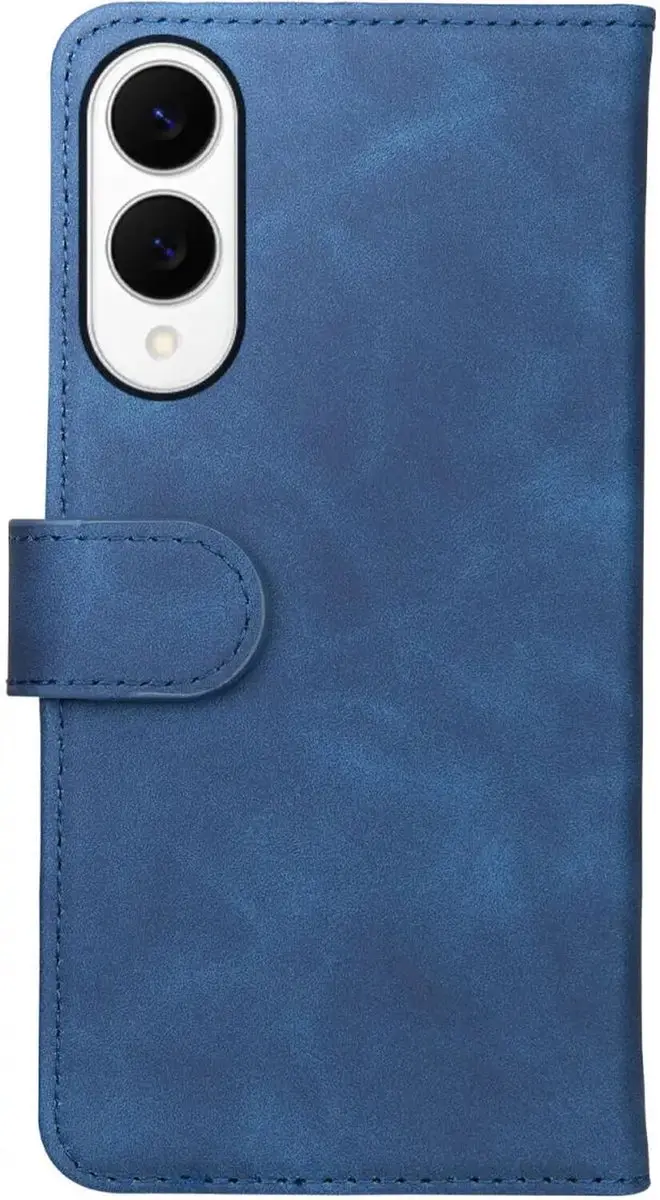 Rosso Element Wallet Book Case S25 Edge - 3 Pasjes - Blauw - afbeelding 6 van 6