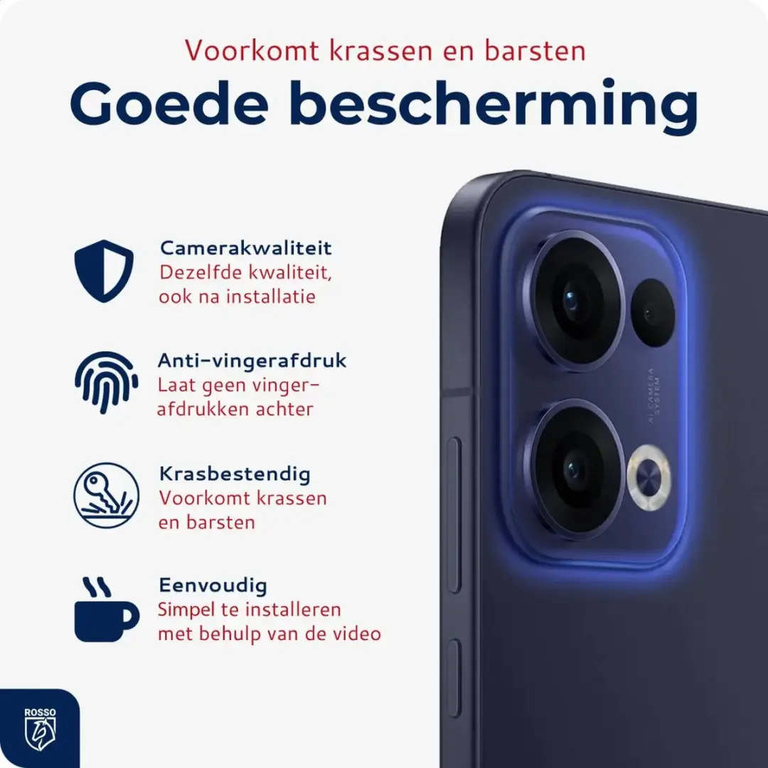 Rosso Camera Protector Oppo Reno 13 - Ultra Dun Glas - Transparant