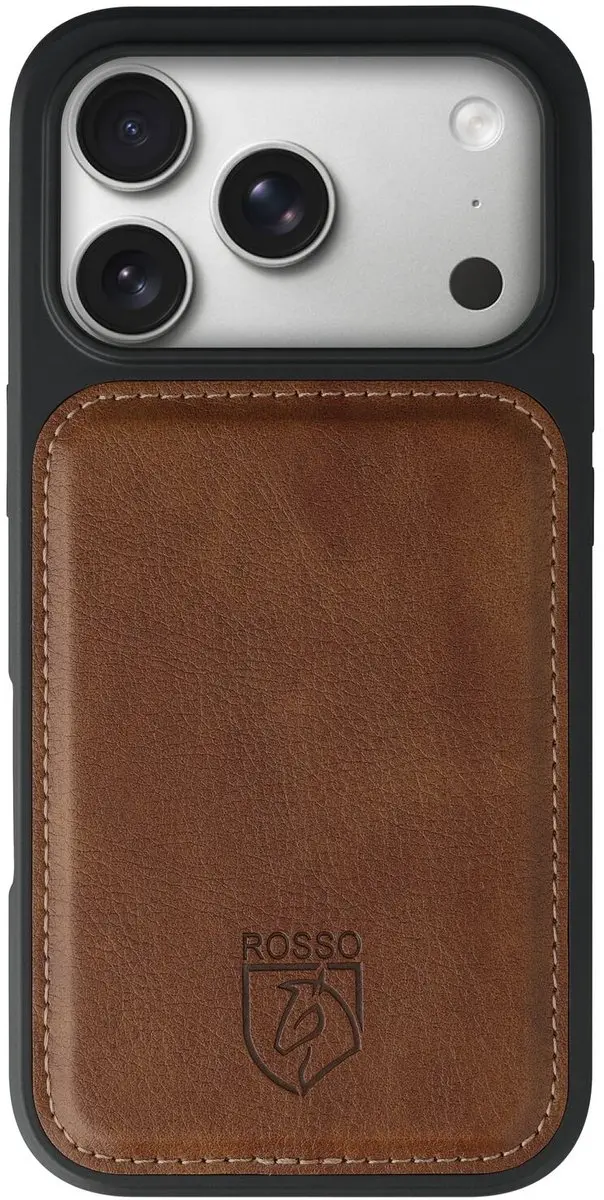 Rosso Element 218709 Hoesje iPhone 17 Pro - 3 Pasjes - Bruin