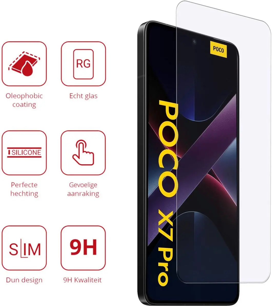Rosso Screen Protector Xiaomi Poco X7 Pro - 9H Tempered Glass