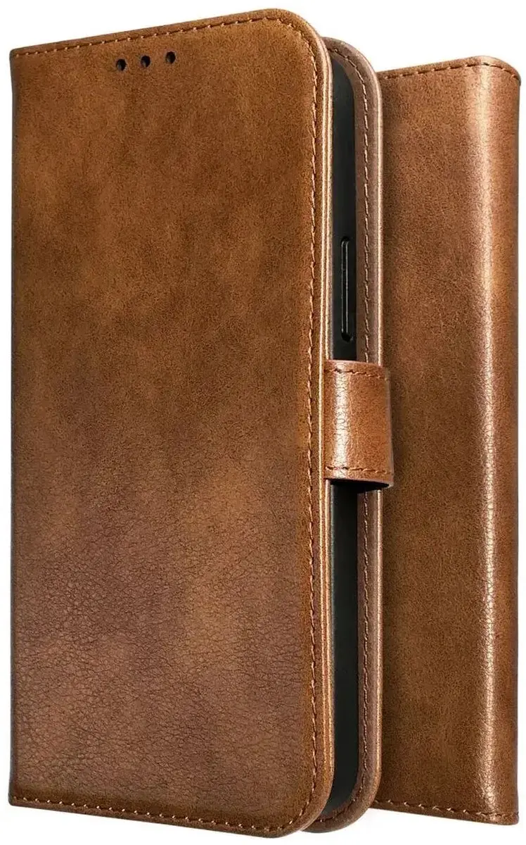 Rosso Element Wallet Book Case 220755 - Samsung Galaxy A17 - 3 Pasjes - Bruin
