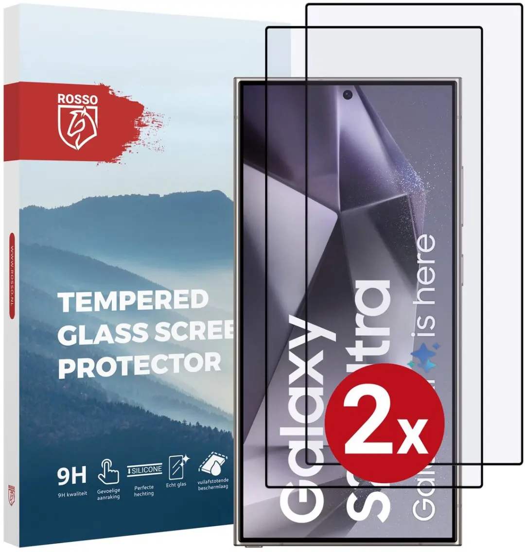 Rosso Screen Protector Samsung Galaxy S24 Ultra - 2 Stuks - 9H Glas