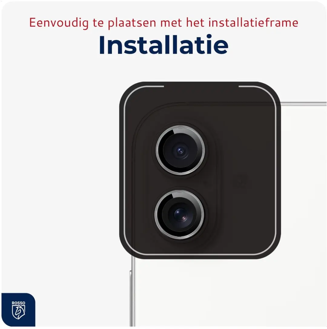 Rosso Camera Frame Protector iPhone 17 - 9H Glas - Grijs
