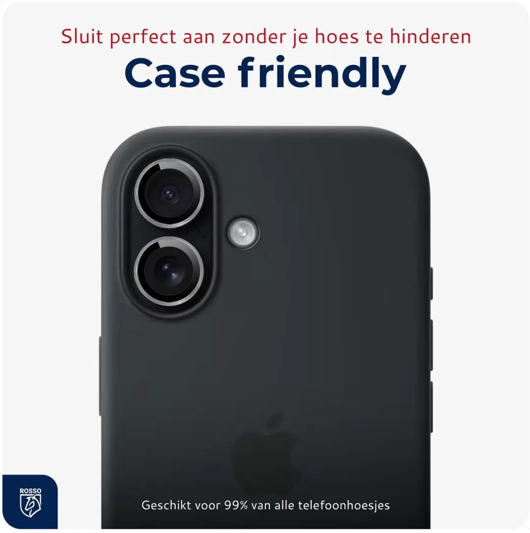Rosso Camera Frame Protector iPhone 17 - 9H Glas - Grijs