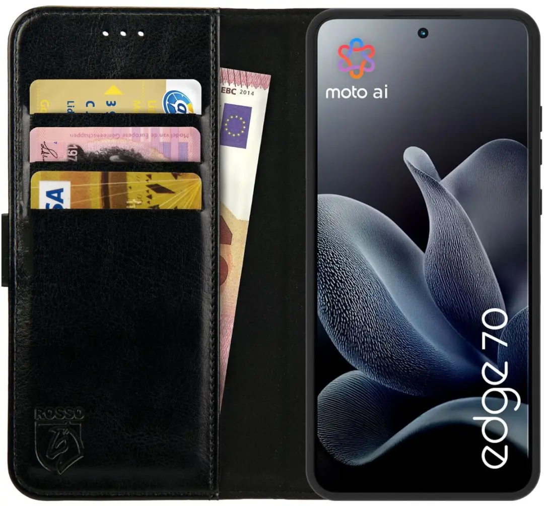 Rosso Element Wallet Book Case Motorola Edge 70