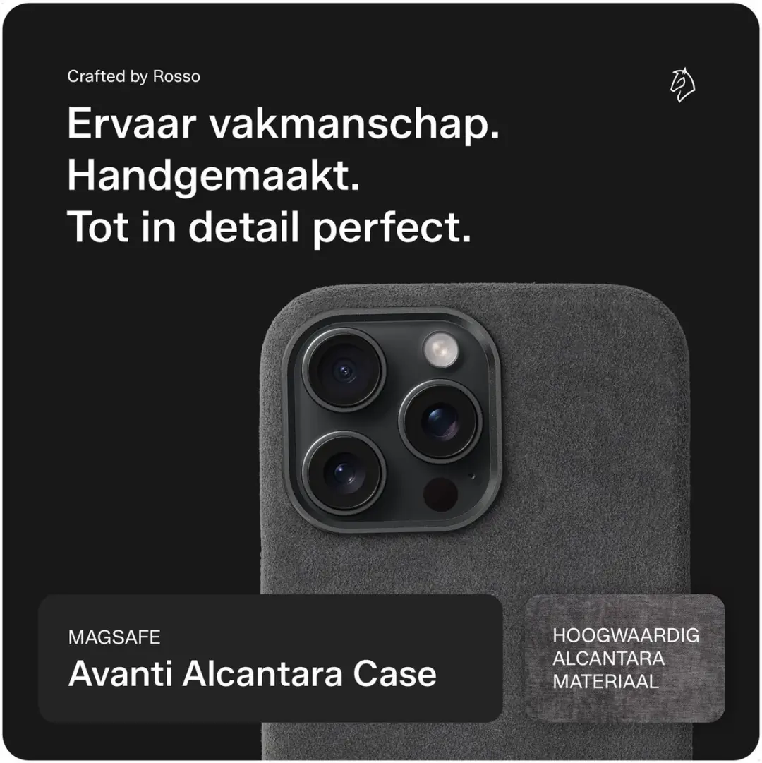 Rosso Avanti Hoesje iPhone 16 Pro Max - Grijs - MagSafe