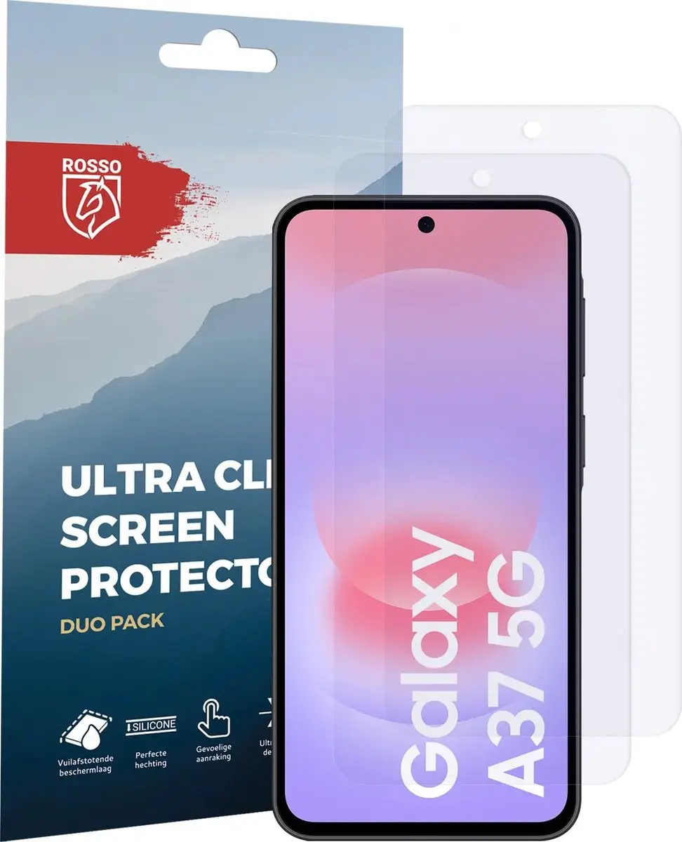 Rosso Screen Protector Samsung Galaxy A37 - 2 Stuks - Ultra Clear