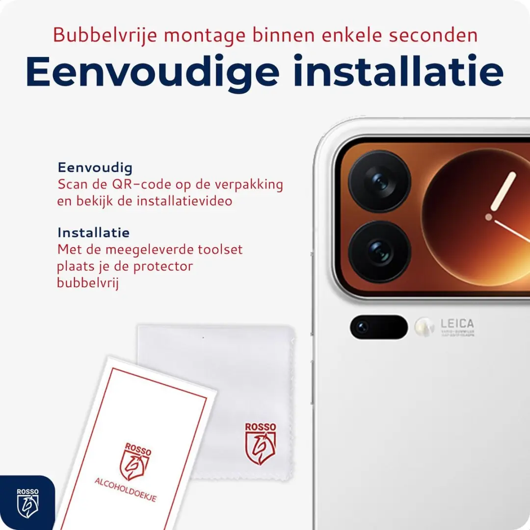 Rosso Camera Protector Xiaomi 17 Pro Max - Ultra Dun Glas - Transparant