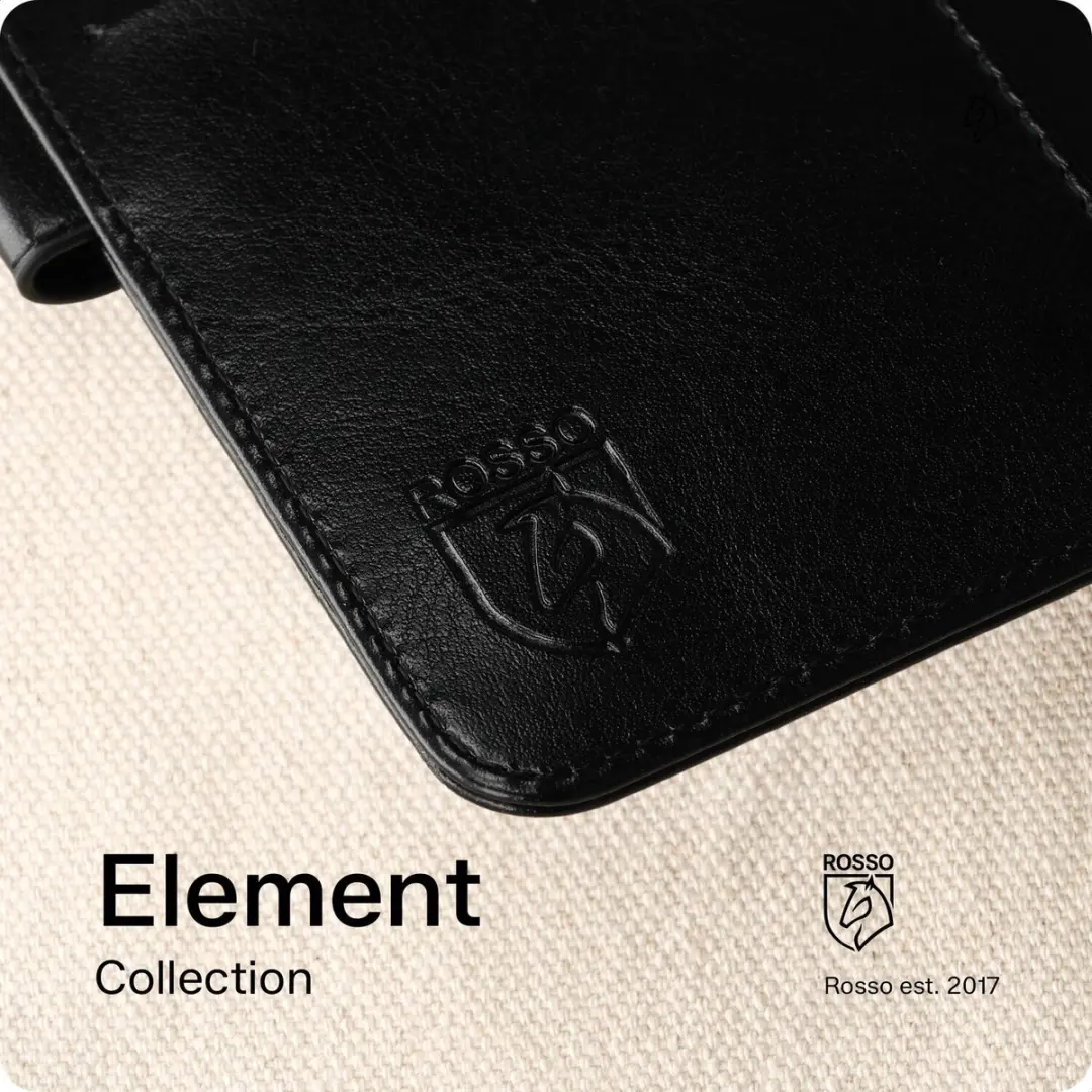 Rosso Element 249675 Hoesje Samsung Galaxy S26 - 3 Pasjes - Zwart