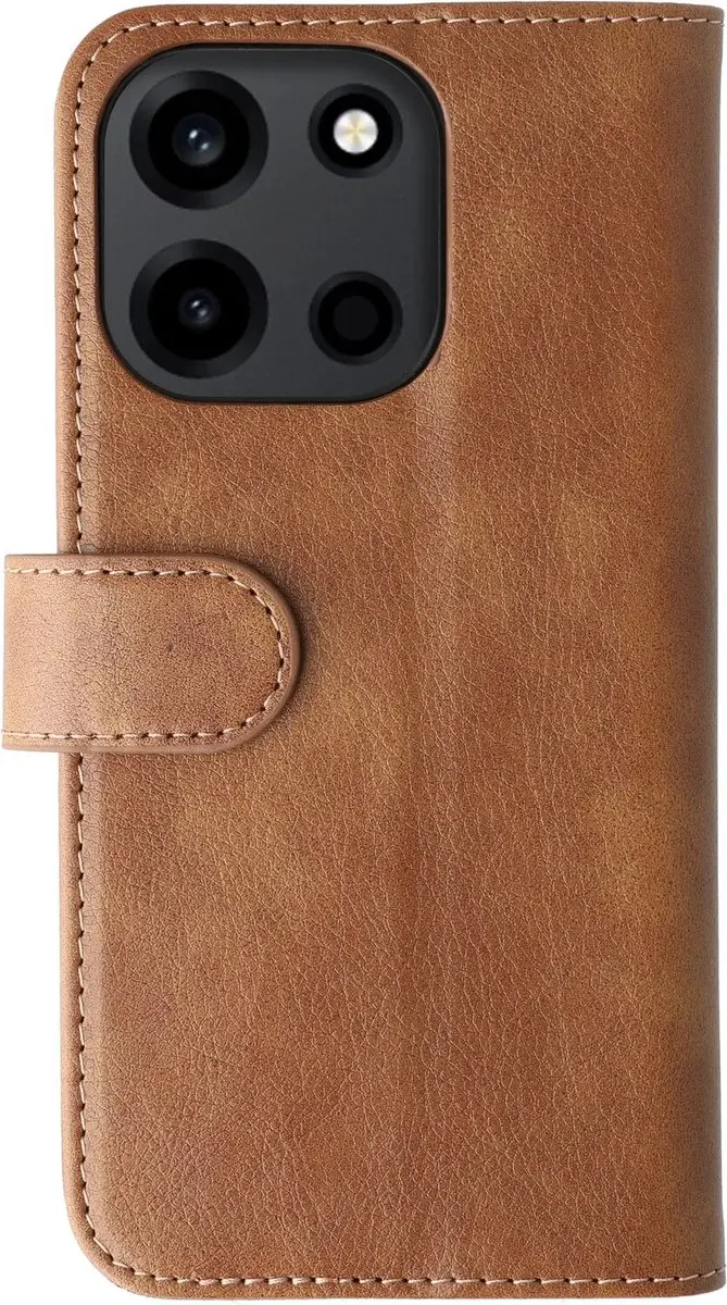 Rosso Element Wallet Book Case OnePlus Nord 6 - 3 Pasjes - Bruin