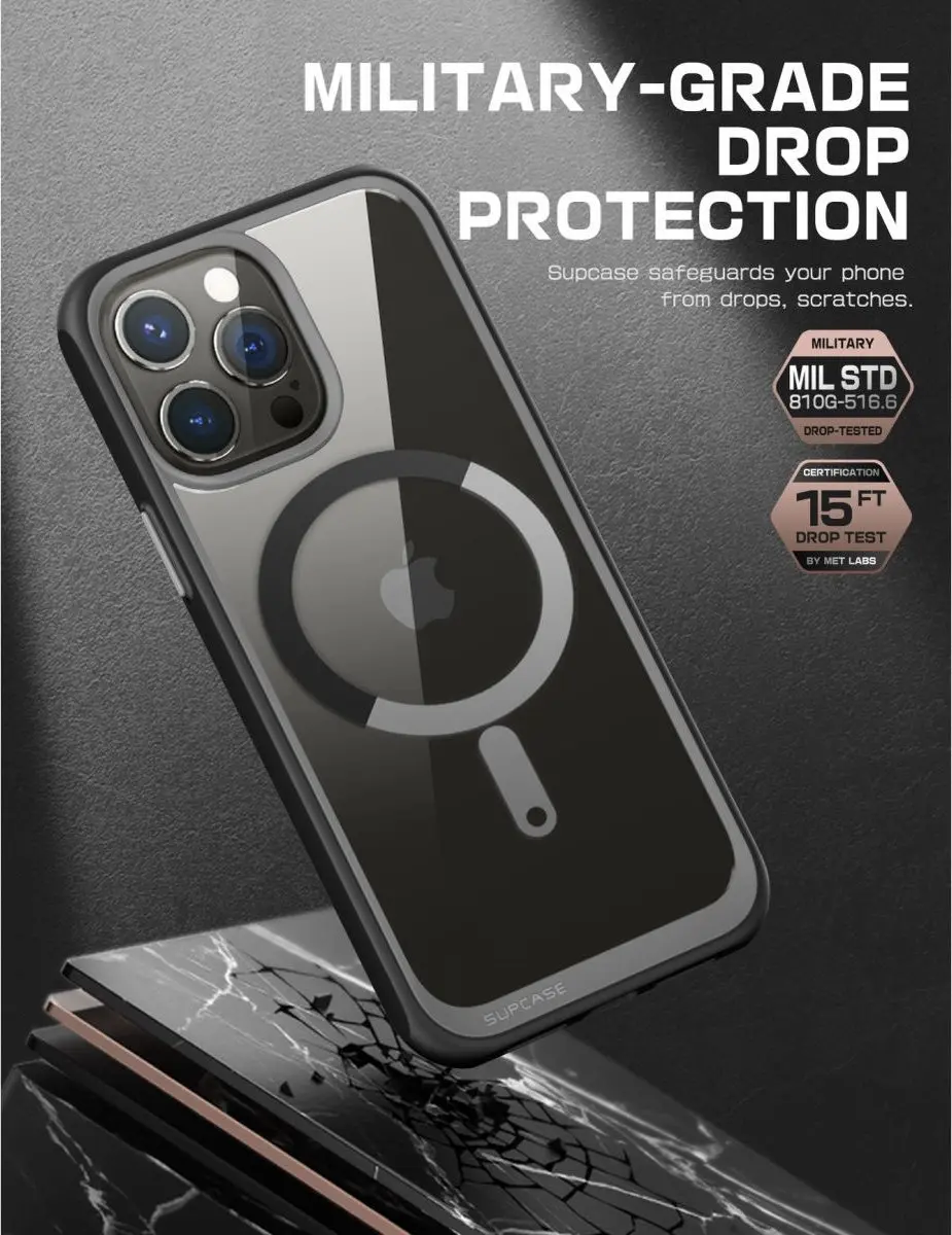 Supcase UB MagSafe Hoesje iPhone 14 Pro - Zwart