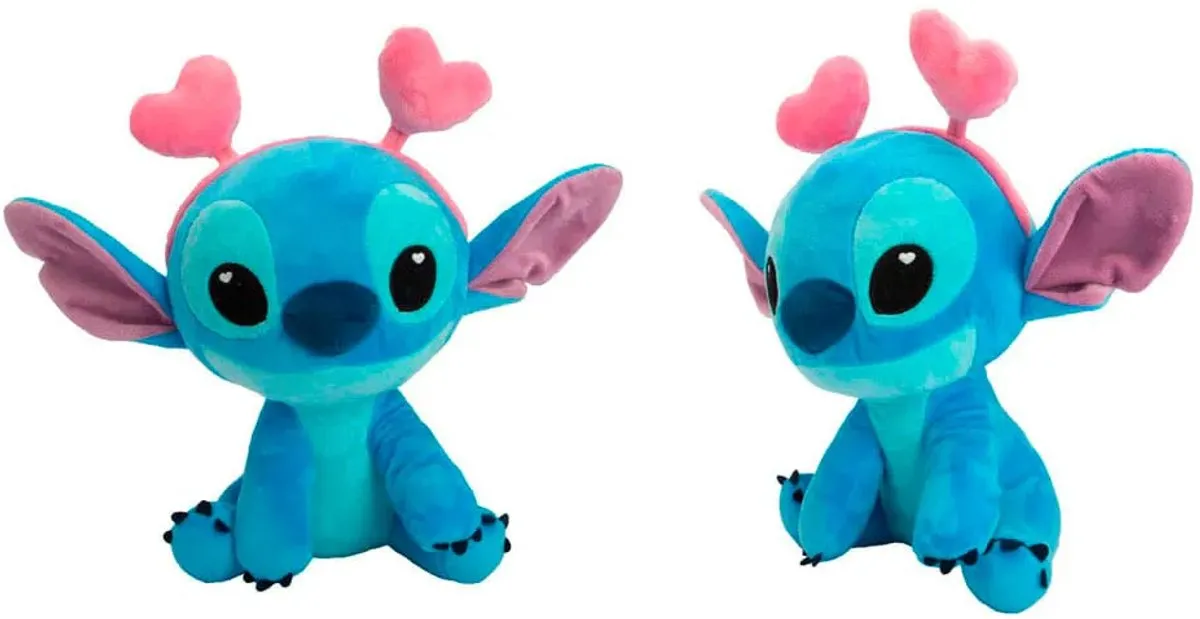 Disney Stitch Pluche Knuffel 25cm - Blauw