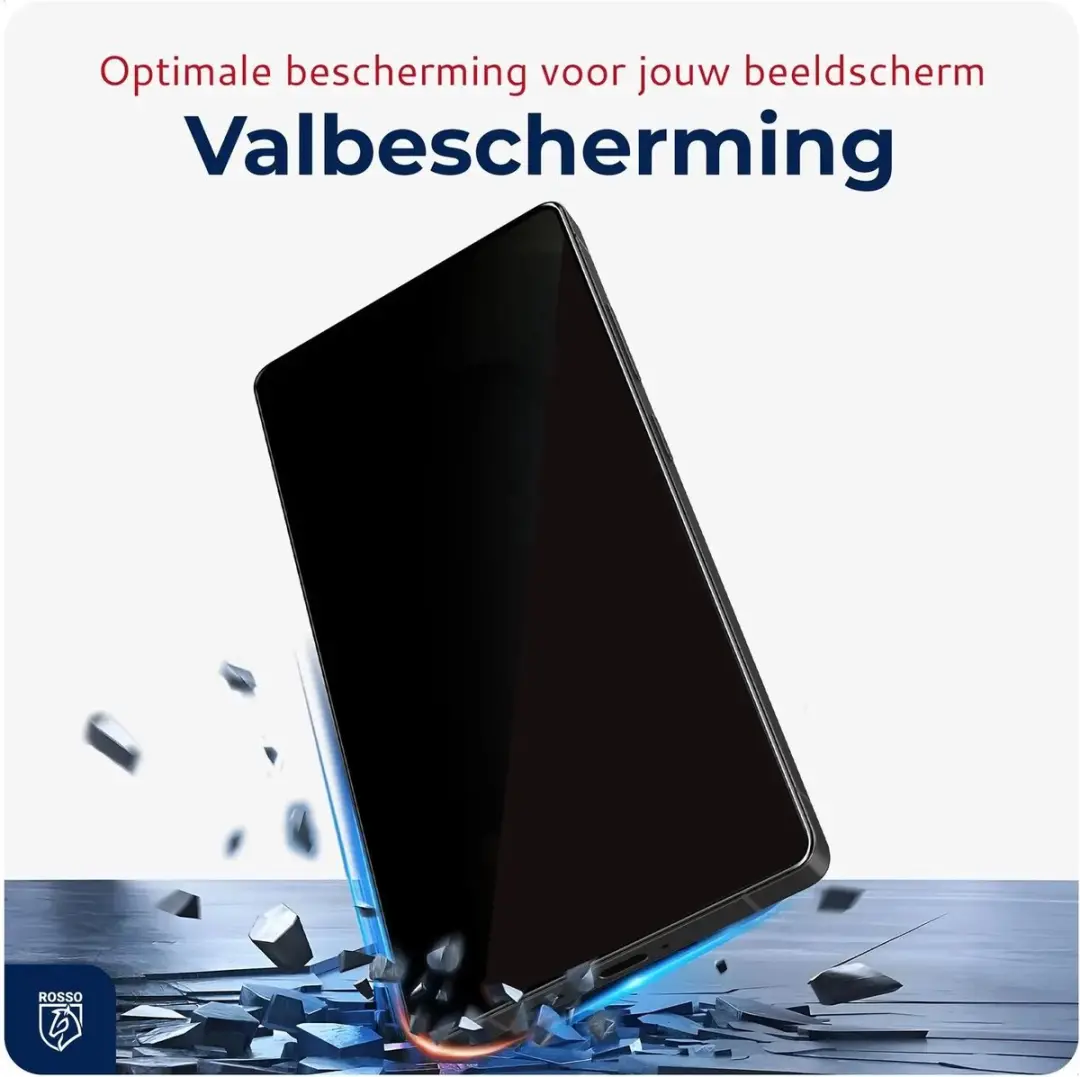 Rosso Privacy Screen Protector Samsung Galaxy S26 FE - 9H Glas - Installatietray - afbeelding 6 van 6