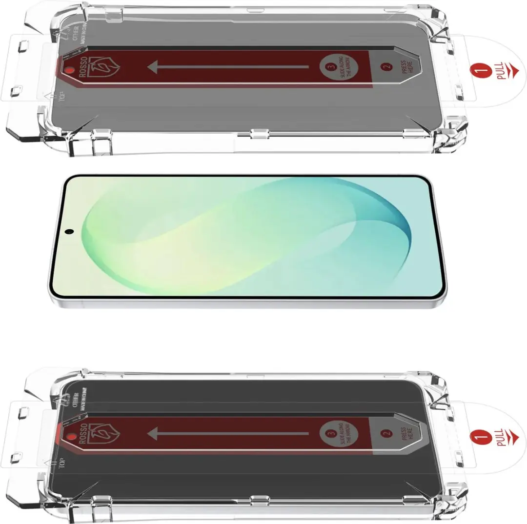 Rosso Privacy Screen Protector Samsung Galaxy S26 FE - 9H Glas - Installatietray