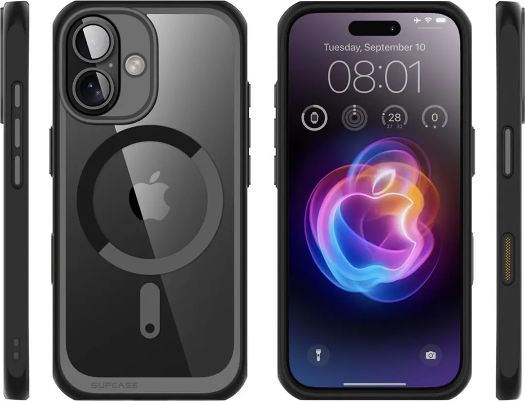 Supcase UB 12024 iPhone 16 Hoesje - MagSafe - Zwart