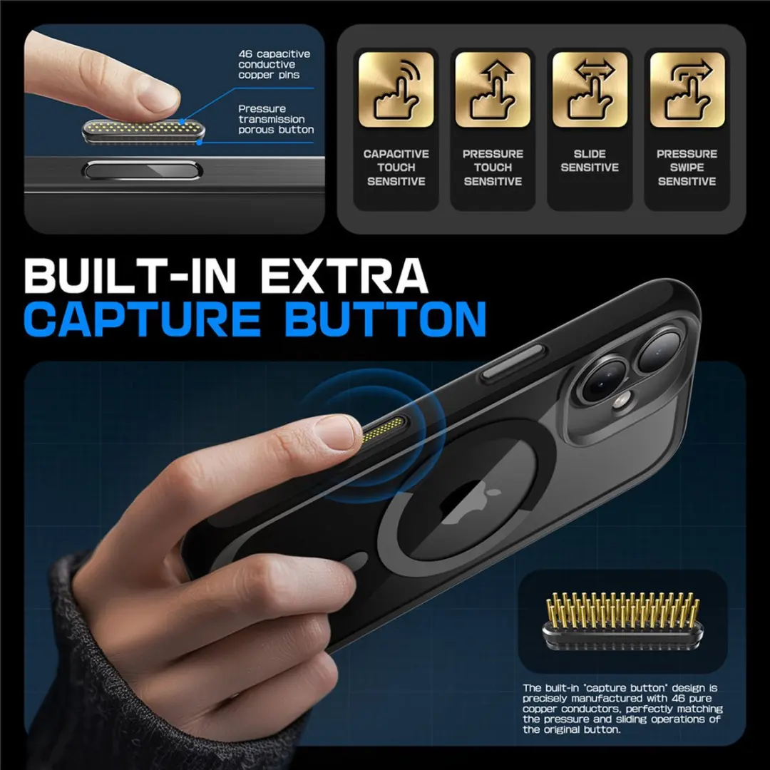 Supcase UB 12024 iPhone 16 Hoesje - MagSafe - Zwart