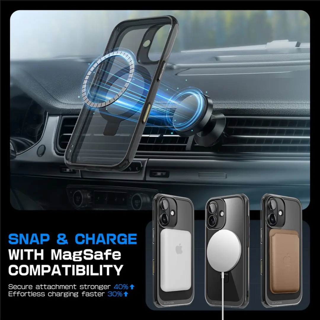 Supcase UB 12024 iPhone 16 Hoesje - MagSafe - Zwart - afbeelding 6 van 6