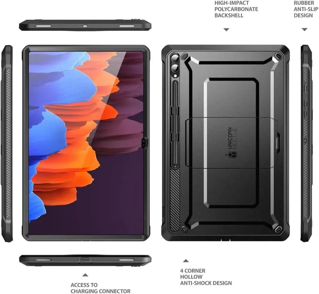 Supcase Unicorn Beetle Pro 843439137394 Tablethoes - Samsung Tab S9/S10 Ultra - 14.6" - Zwart