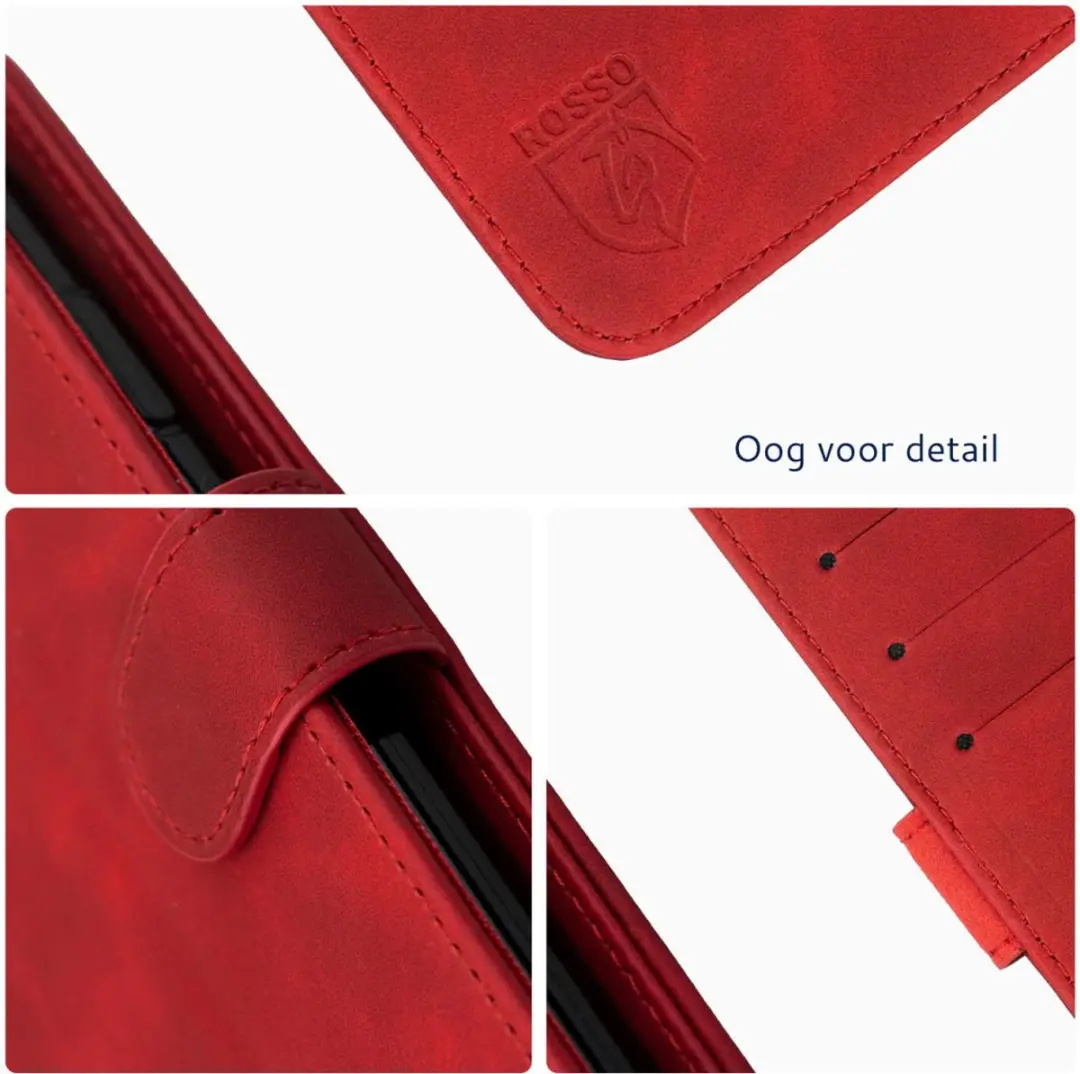 Rosso Element Book Case Wallet iPhone 11 - 3 Pasjes - Rood