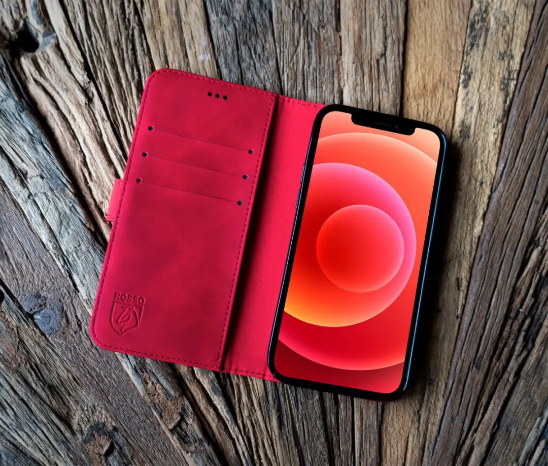 Rosso Element Book Case Wallet iPhone 11 - 3 Pasjes - Rood
