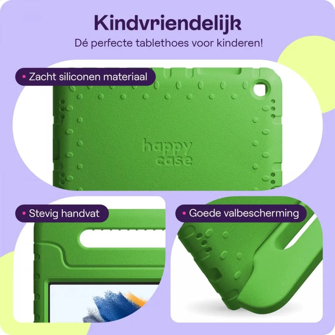 HappyCase Kinder Tablethoes Samsung Galaxy Tab A8 2021 - Groen