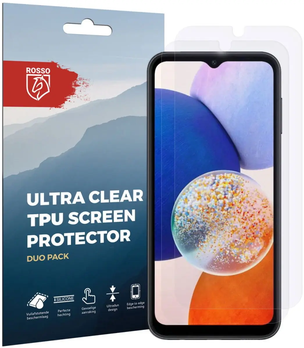 Rosso Screen Protector Ultra Clear voor Samsung Galaxy A14 5G - 2 Stuks