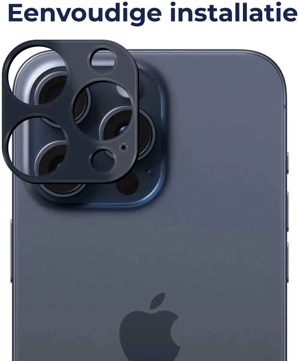 Rosso Camera Lens Protector iPhone 15 Pro/Max - Blauw Glas