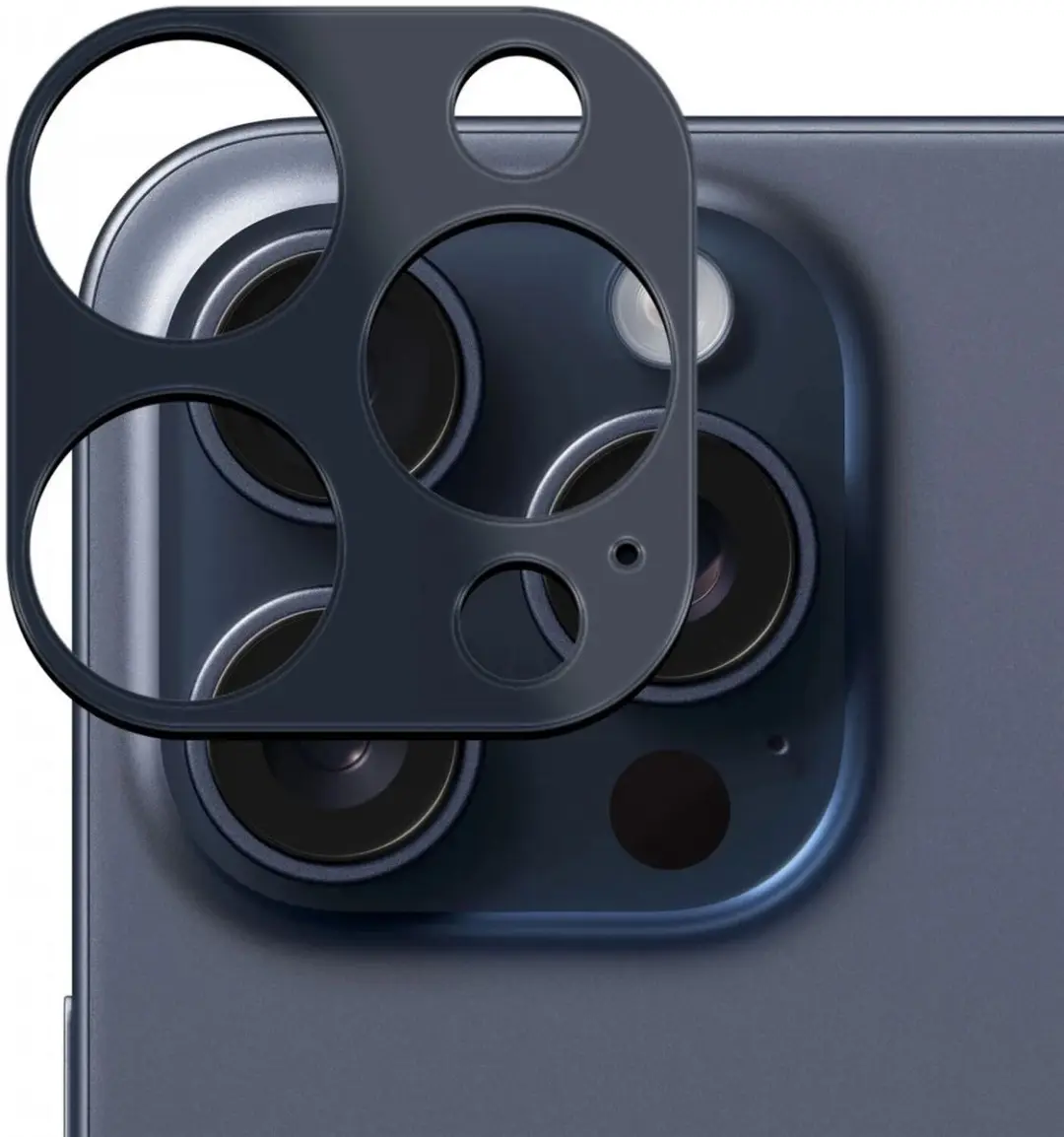 Rosso Camera Lens Protector iPhone 15 Pro/Max - Blauw Glas