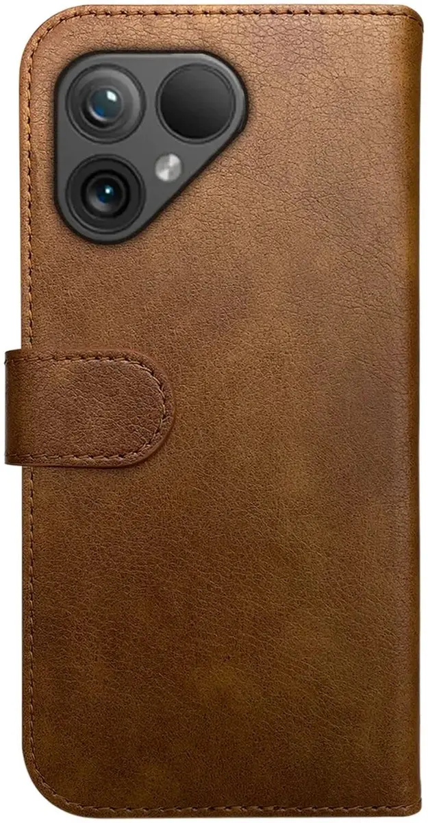Rosso Element Book Case Wallet Fairphone 5 - 3 Pasjes - Bruin