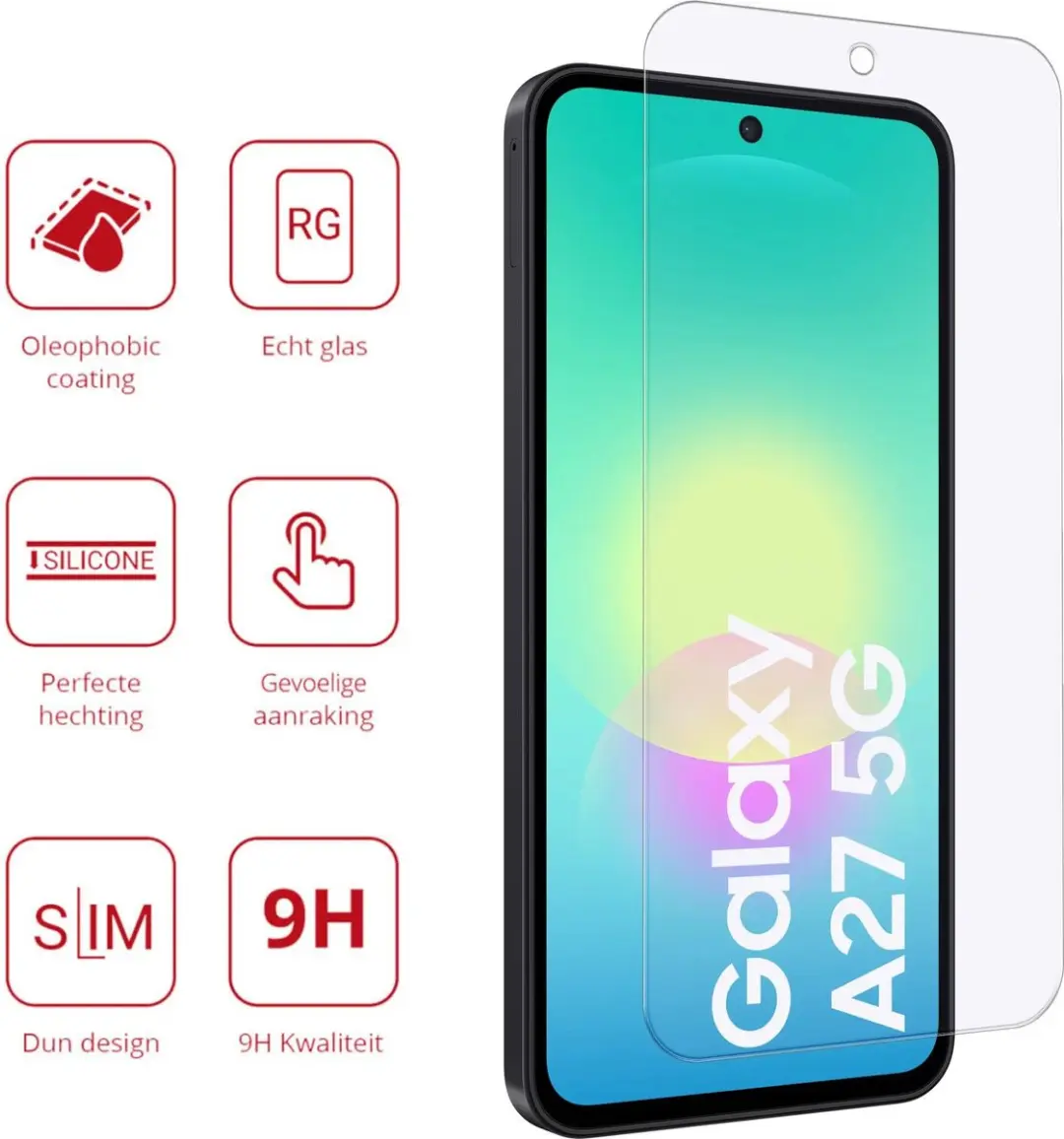 Rosso Screen Protector Samsung Galaxy A27 - 9H Tempered Glass