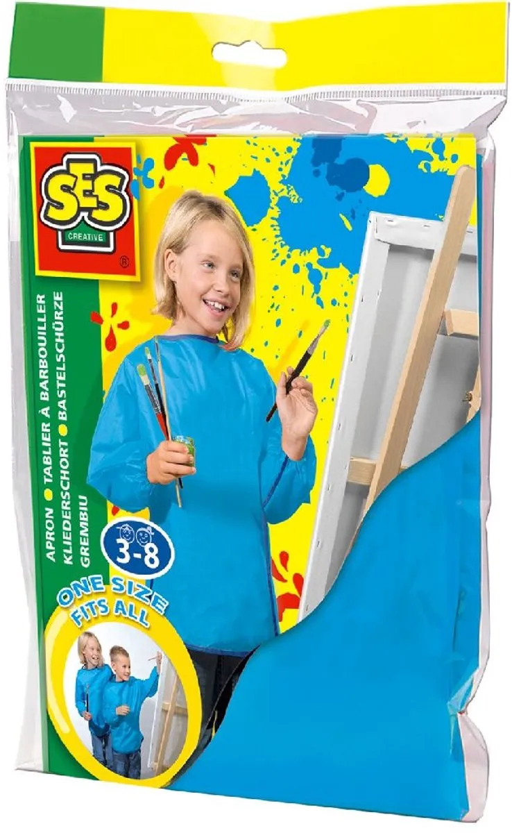 SES Creative Kliederschort - Blauw - One Size