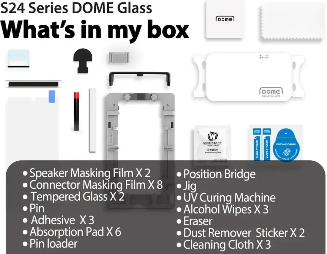 Whitestone Dome Glass Samsung Galaxy S24 Plus - 2 Stuks