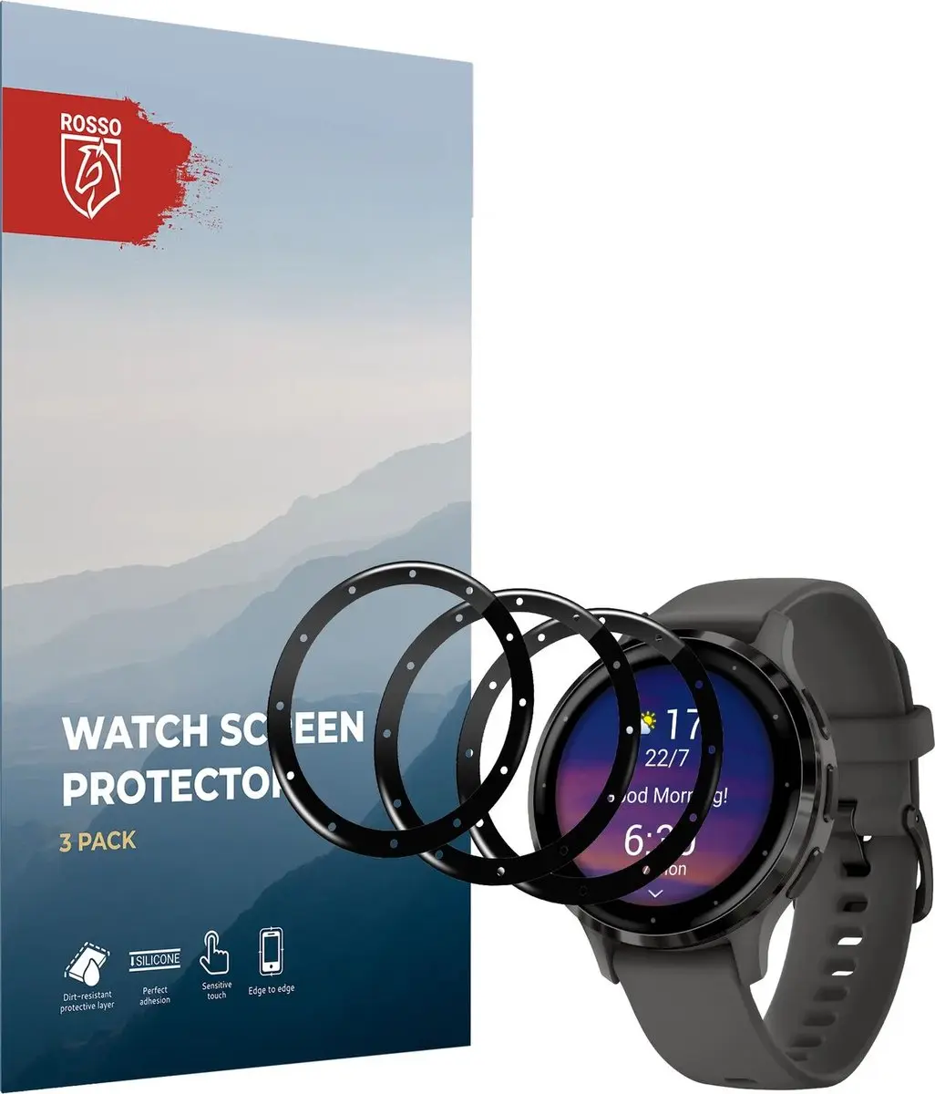 Rosso Hybrid Glass Garmin Venu 3S 41mm - 3 Stuks