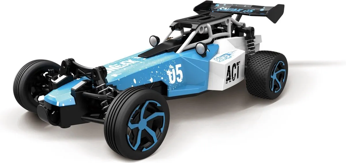 Carrera Short Truck Buggy RC Auto - 14 km/u - Blauw/Wit
