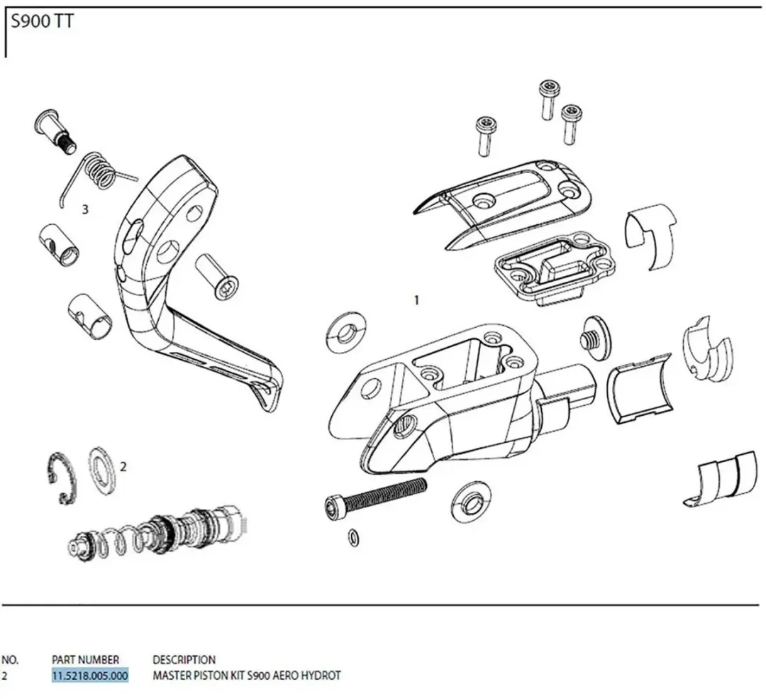 SRAM Master Piston Kit S-900 Aero Hydrot