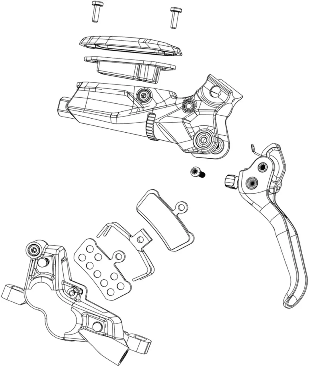 Sram Disc Brake Caliper Assembly