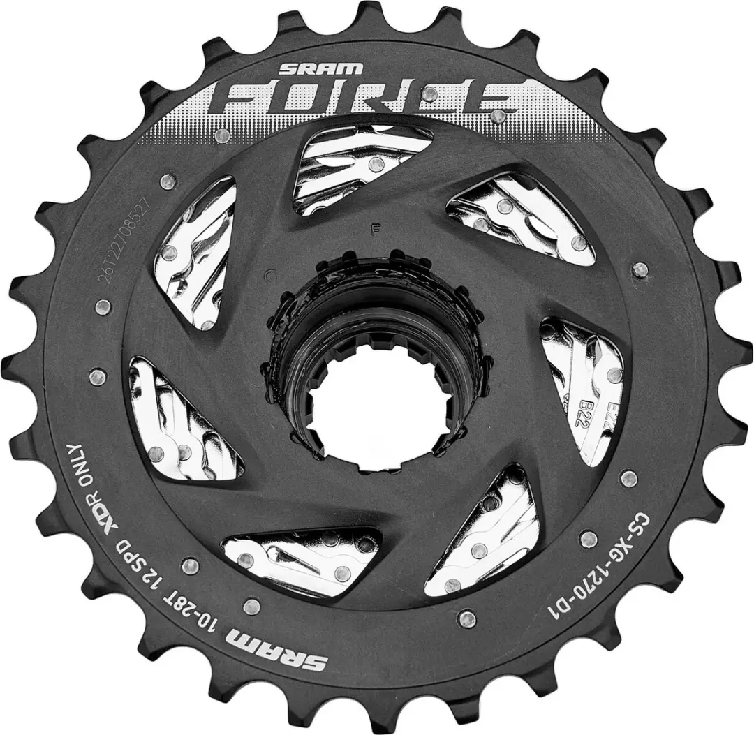 SRAM XG1270 12-speed Cassette 10-28 - Zilver - afbeelding 3 van 6