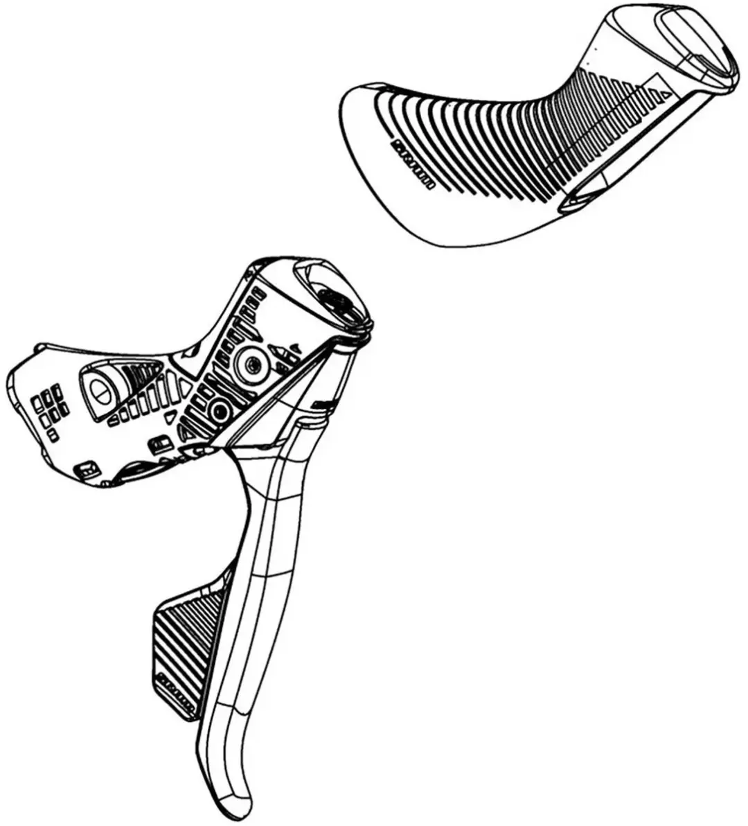 Sram Rival Axs Disc Rechter Remhendel Met Elektronische Schakelaar Zwart