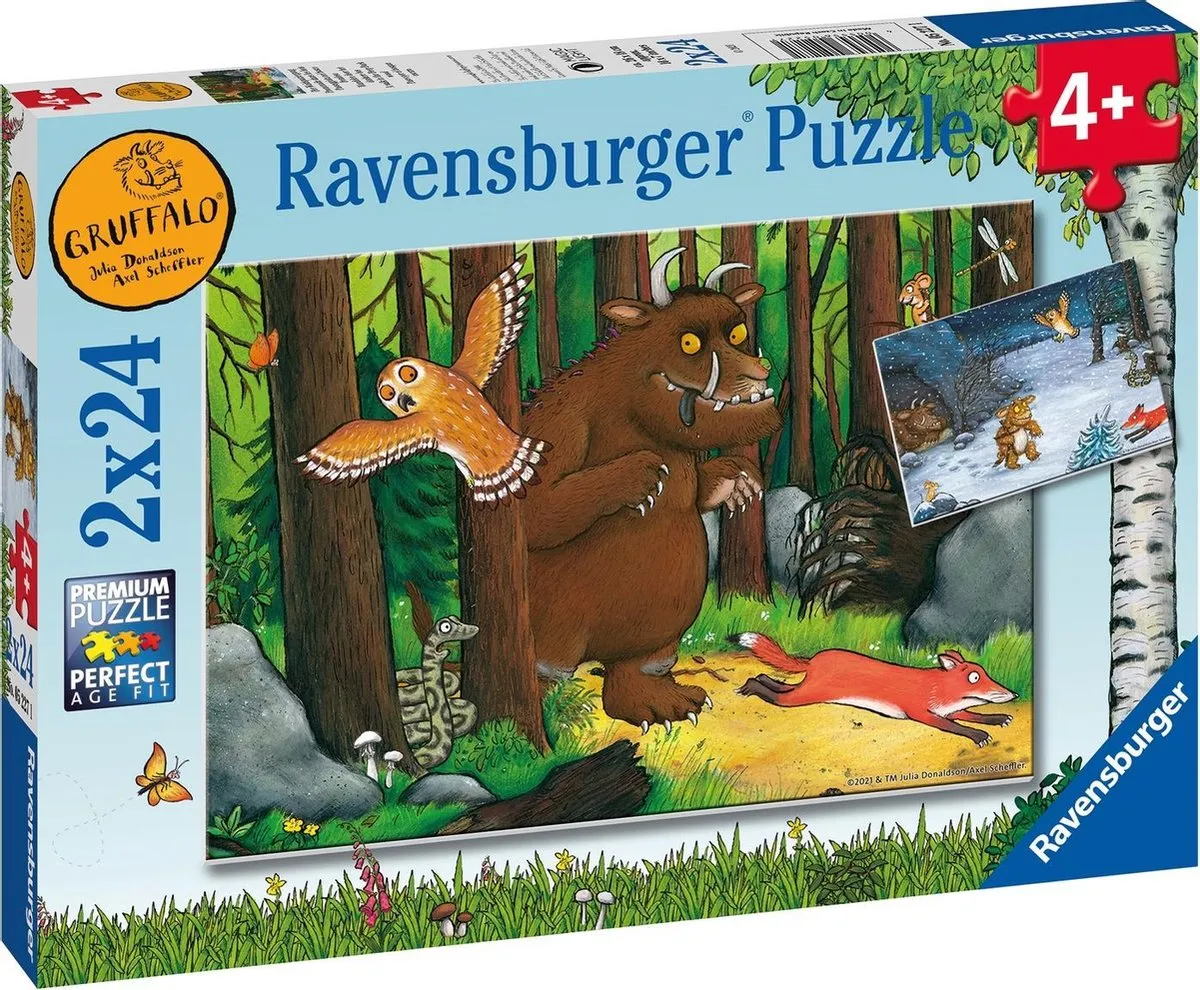 Ravensburger The Gruffalo Puzzels - 24 Stuks - 2x24